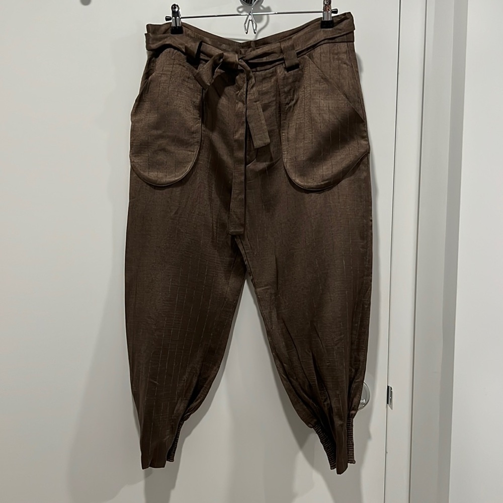 Richard Chai pin stripe cropped trousers